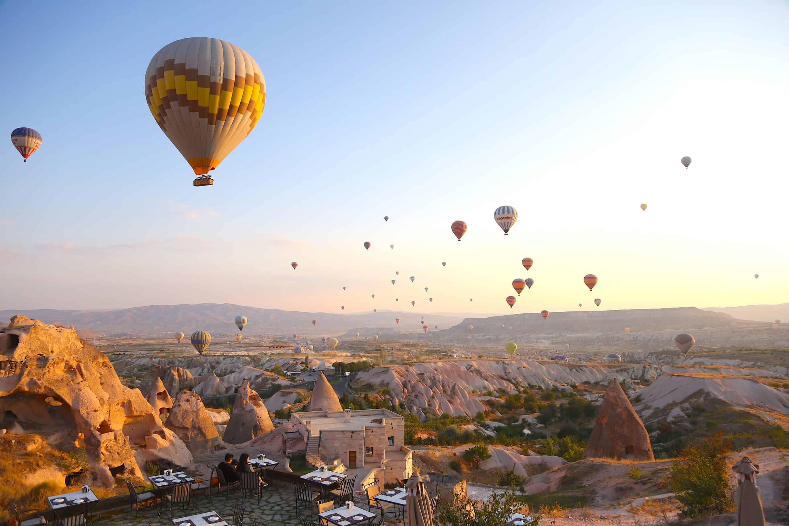 Millstone Cave Suites balloon view