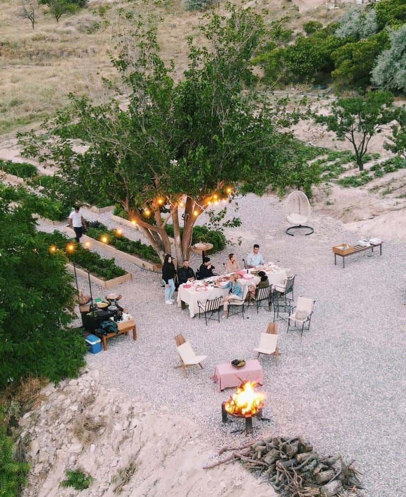 Millstone Cave Suites bahçesinde vadi manzaralı özel etkinlikler